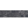 Mexen Riga Lyon Black grès émaillé rectifié G1, carreau mural effet bois 120 x 30 cm, mat - TL713-120-030-50