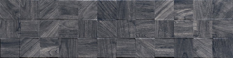 Mexen Riga Lyon Black grès émaillé rectifié G1, carreau mural imitation bois 120 x 30 cm, mat - TL713-120-030-50