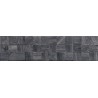 Mexen Riga Lyon Black grès émaillé rectifié G1, carreau mural imitation bois 120 x 30 cm, mat - TL713-120-030-50