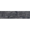 Mexen Riga Lyon Black grès émaillé rectifié G1, carreau mural imitation bois 120 x 30 cm, mat - TL713-120-030-50