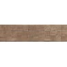 Mexen Riga Lyon Brown grès émaillé rectifié G1, carreau mural effet bois 120 x 30 cm, mat - TL713-120-030-51
