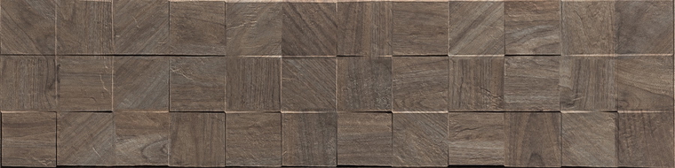 Mexen Riga Lyon Choco grès émaillé rect. G1, carreau mural aspect bois 120 x 30 cm, mat - TL713-120-030-52