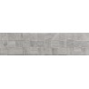 Mexen Riga Lyon Grey grès émaillé rectifié G1, carreau mural effet bois 120 x 30 cm, mat - TL713-120-030-54