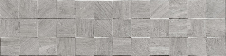 Mexen Riga Lyon Grey grès émaillé rectifié G1, carreau mural effet bois 120 x 30 cm, mat - TL713-120-030-54