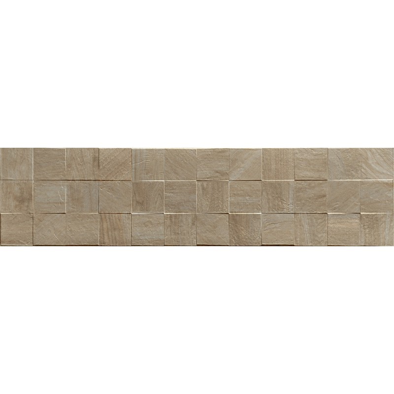 Mexen Riga Lyon Grigio grès émaillé rectifié G1, carreau mural effet bois 120 x 30 cm, mat - TL713-120-030-55