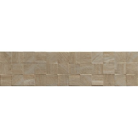 Mexen Riga Lyon Grigio grès émaillé rectifié G1, carreau mural effet bois 120 x 30 cm, mat - TL713-120-030-55
