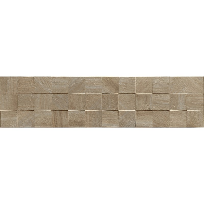 Mexen Riga Lyon Grigio grès émaillé rectifié G1, carreau mural effet bois 120 x 30 cm, mat - TL713-120-030-55