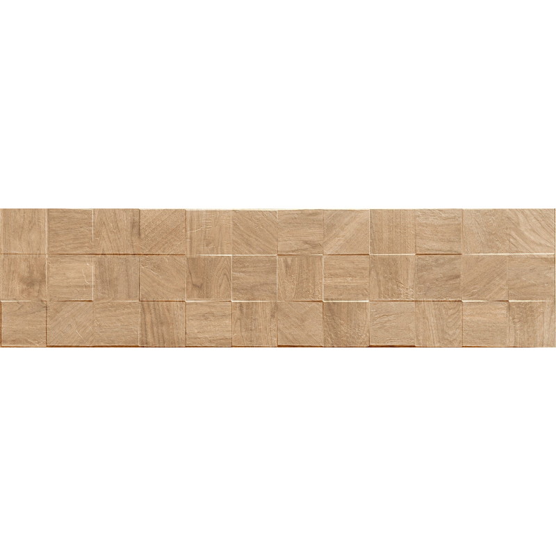 Mexen Riga Lyon Honey grès émaillé rect. G1, carreau mural effet bois 120 x 30 cm, mat - TL713-120-030-56