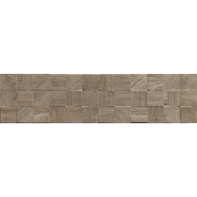 Mexen Riga Lyon Natural grès émaillé rectifié. G1, carreau mural imitation bois 120 x 30 cm, mat - TL713-120-030-57
