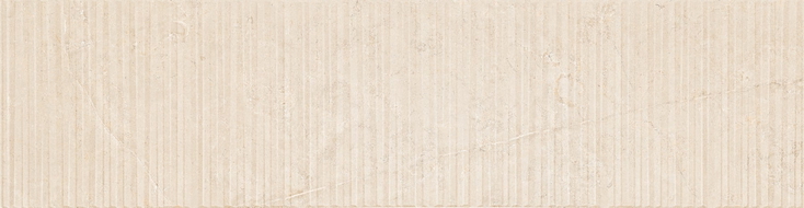 Mexen Flamingo Mayolica Crema grès émaillé rectifié G1, carreau mural 120 x 30 cm, carving - TL715-120-030-51