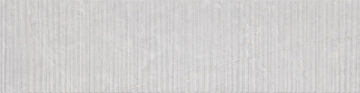 Mexen Flamingo Mayolica Gris grès émaillé rectifié G1, carreau mural 120 x 30 cm, sculpture - TL715-120-030-52