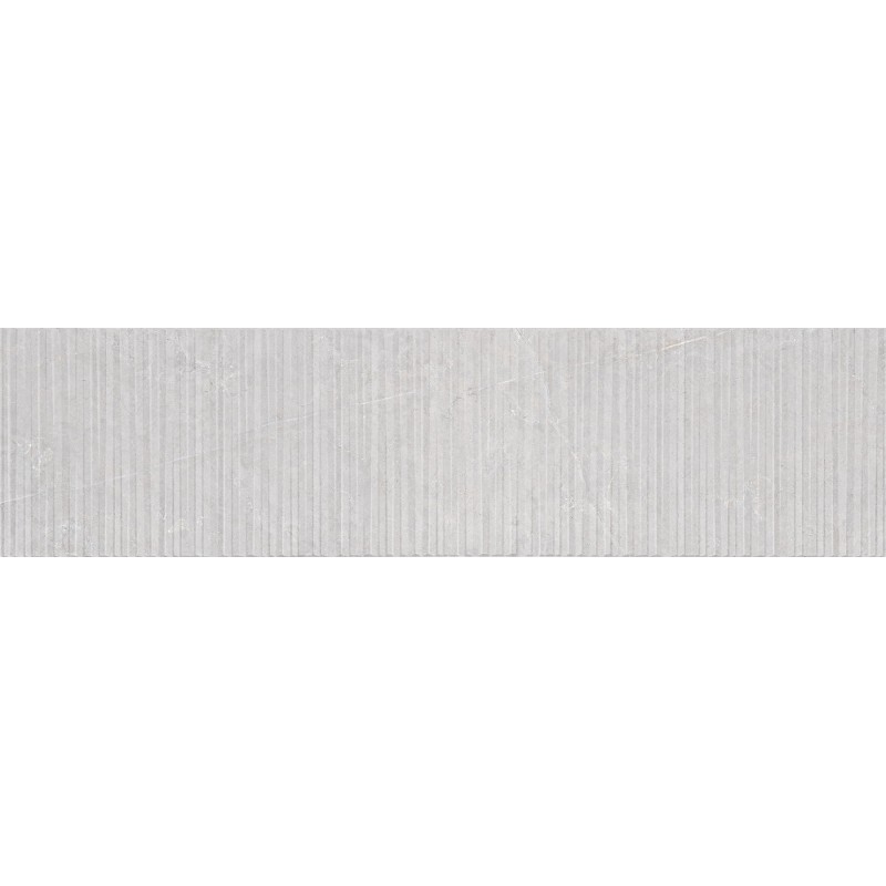 Mexen Flamingo Mayolica Gris grès émaillé rectifié G1, carreau mural 120 x 30 cm, carving - TL715-120-030-52