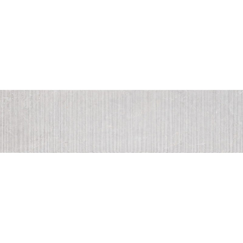 Mexen Flamingo Mayolica Gris grès émaillé rectifié G1, carreau mural 120 x 30 cm, carving - TL715-120-030-52
