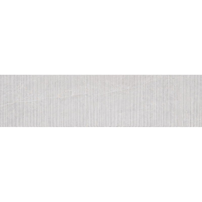 Mexen Flamingo Mayolica Gris grès émaillé rectifié G1, carreau mural 120 x 30 cm, carving - TL715-120-030-52