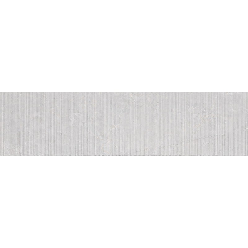 Mexen Flamingo Mayolica Gris grès émaillé rectifié G1, carreau mural 120 x 30 cm, carving - TL715-120-030-52