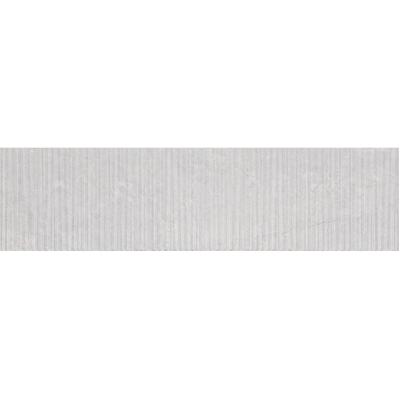 Mexen Flamingo Mayolica Gris grès émaillé rectifié G1, carreau mural 120 x 30 cm, sculpture - TL715-120-030-52