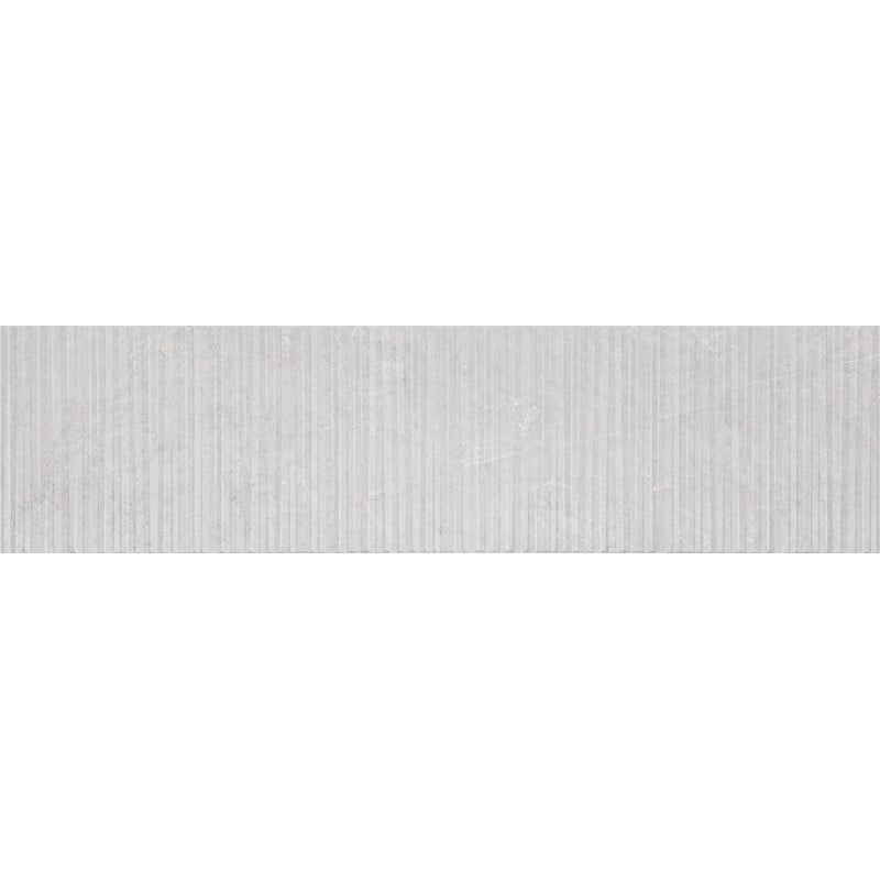 Mexen Flamingo Mayolica Gris grès émaillé rectifié G1, carreau mural 120 x 30 cm, carving - TL715-120-030-52