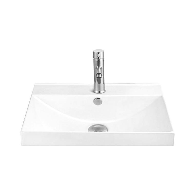 Mexen Mila lavabo encastré dans le comptoir 60 x 46 cm, Blanc - 25296000