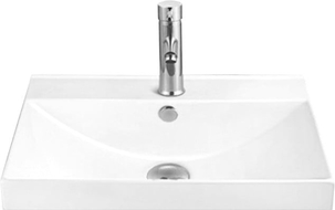 Mexen Mila lavabo encastré dans le comptoir 60 x 46 cm, Blanc - 25296000