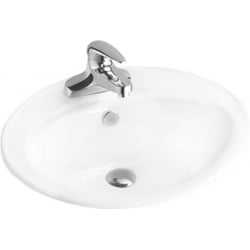 Mexen Selma lavabo encastré 56 x 46 cm, blanc - 25085600