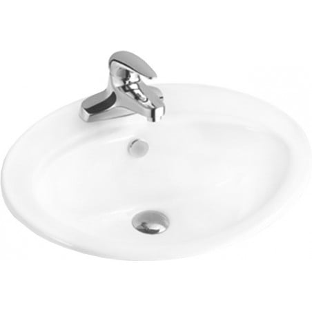 Mexen Selma lavabo encastré dans le plan 56 x 46 cm, blanc - 25085600