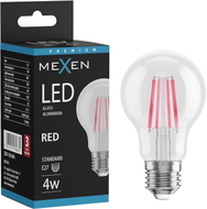 Mexen Vintis Ampoule à filament LED E27, A60, 4W, 55 lm, rouge - L150-E27-04XX-45
