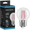Mexen Vintis Ampoule filament LED E27, G45, 4W, 55 lm, rouge - L156-E27-04XX-45