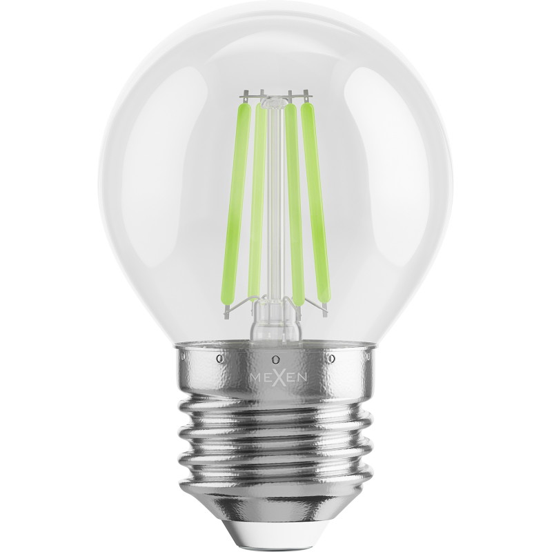 Mexen Vintis Ampoule filament LED E27, G45, 4W, 55 lm, vert - L156-E27-04XX-46