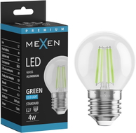 Mexen Vintis Ampoule filament LED E27, G45, 4W, 55 lm, vert - L156-E27-04XX-46