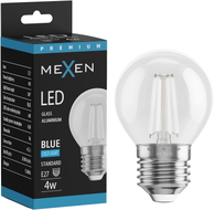 Mexen Vintis Ampoule filament LED E27, G45, 4W, 55 lm, bleue - L156-E27-04XX-47