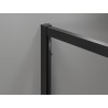 Mexen Exo-R 3S cabine de douche 3 parois pivotante 155 x 120 cm, transparent, noir - 819-155-120-70-00-3S