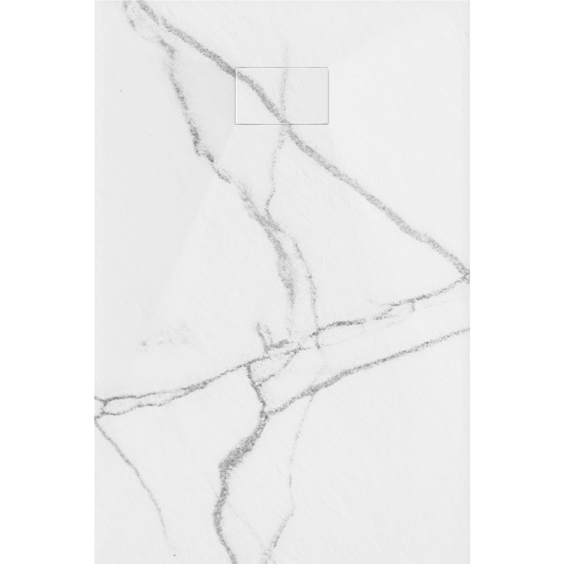 Mexen Hugo receveur de douche rectangulaire SMC 110 x 70 cm, pierre blanche - 42157011