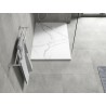 Mexen Hugo receveur de douche rectangulaire SMC 130 x 70 cm, pierre blanche - 42157013