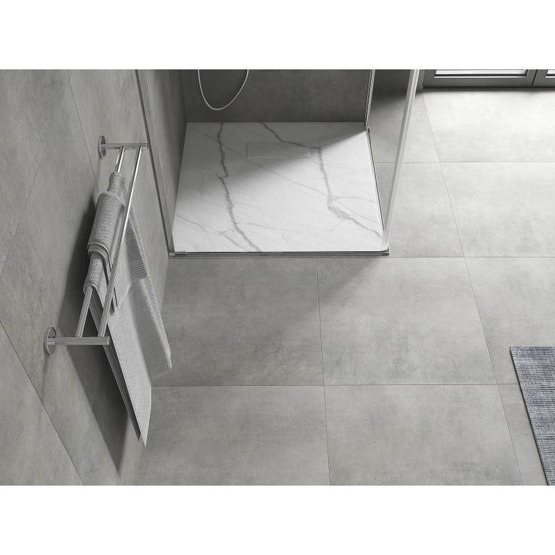 Mexen Hugo receveur de douche carré SMC 70 x 70 cm, pierre blanche - 42157070