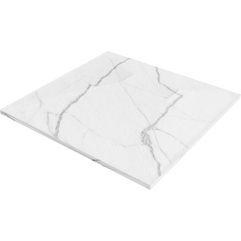 Mexen Hugo receveur de douche carré SMC 70 x 70 cm, pierre blanche - 42157070
