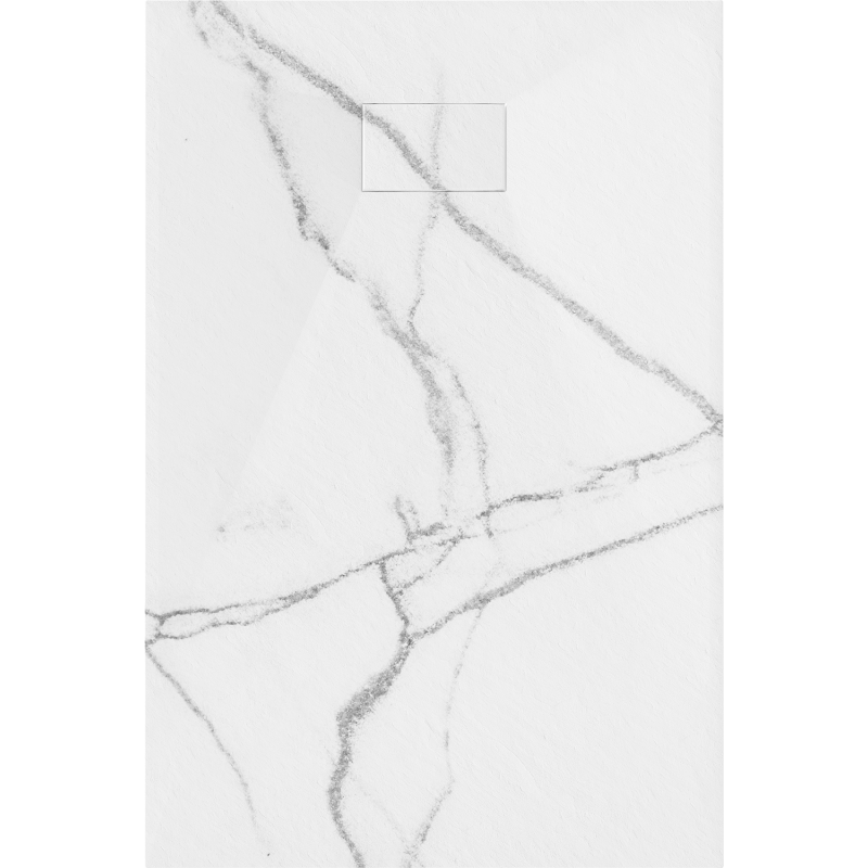 Mexen Hugo receveur de douche rectangulaire SMC 90 x 70 cm, pierre blanche - 42157090