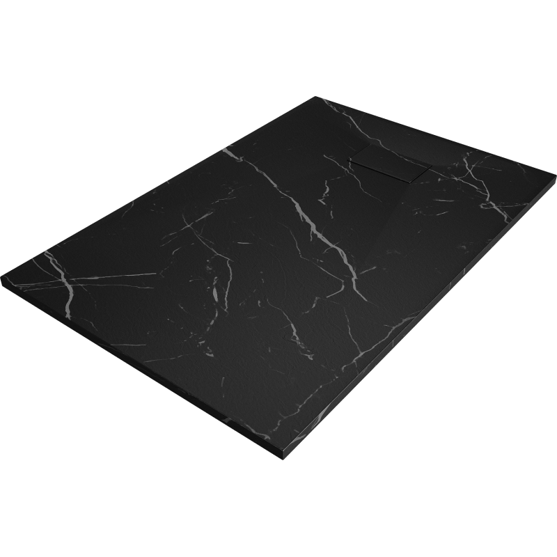 Mexen Hugo receveur de douche rectangulaire SMC 120 x 70 cm, pierre noire - 42757012