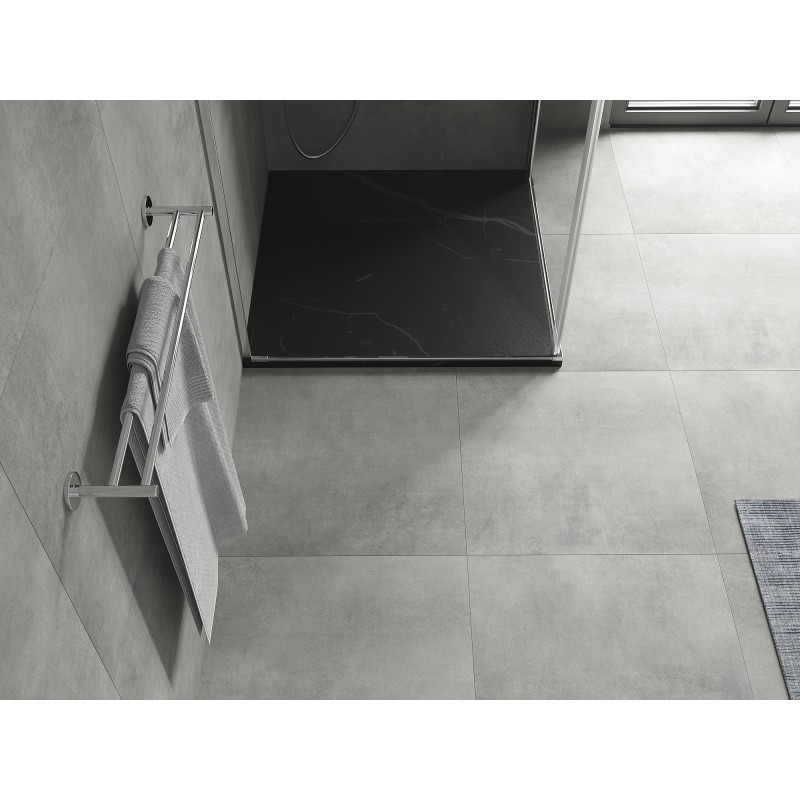 Mexen Hugo receveur de douche carré SMC 70 x 70 cm, pierre noire - 42757070