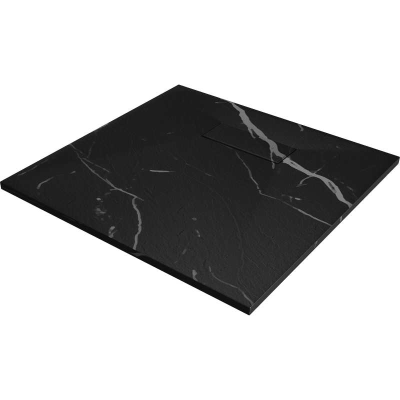 Mexen Hugo receveur de douche carré SMC 70 x 70 cm, pierre noire - 42757070