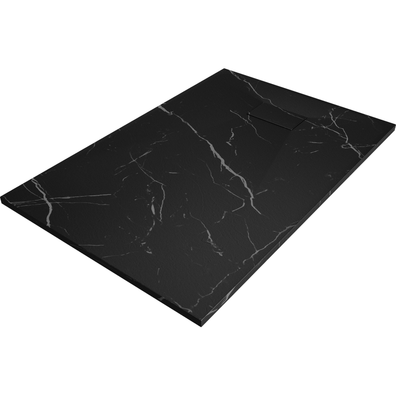 Mexen Hugo receveur de douche rectangulaire SMC 130 x 80 cm, pierre noire - 42758013