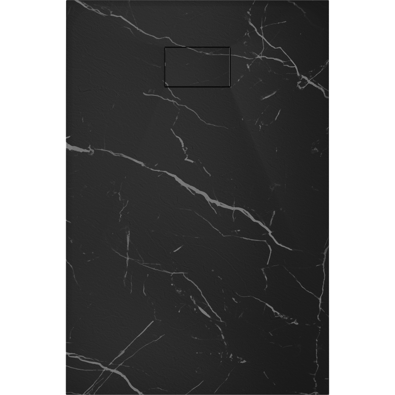 Mexen Hugo receveur de douche rectangulaire SMC 110 x 90 cm, pierre noire - 42759011