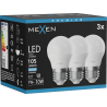Mexen Nova 3x Ampoule LED E27, G45, 1W, Froid - 6500K, 105 lm - L101-E27-0165-01x03