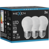 Mexen Nova 3x ampoule LED E27, G45, 3W, Neutre - 4000K, 315 lm - L101-E27-0340-01x03