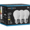 Mexen Nova 3x Ampoule LED E27, G45, 5W, Chaude - 3000K, 525 lm - L101-E27-0530-01x03