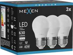Mexen Nova 3x Ampoule LED E27, G45, 6W, Neutre - 4000K, 630 lm - L101-E27-0640-01x03