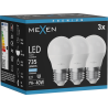 Mexen Nova 3x Ampoule LED E27, G45, 7W, Froide - 6500K, 735 lm - L101-E27-0765-01x03