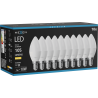 Mexen Nova 10x Ampoule LED E14, C37, 1W, Chaude - 3000K, 105 lm - L102-E14-0130-01x10