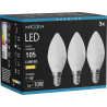 Mexen Nova 3x Ampoule LED E14, C37, 1W, Neutre - 4000K, 105 lm - L102-E14-0140-01x03