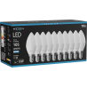 Mexen Nova 10x Ampoule LED E14, C37, 1W, Froid - 6500K, 105 lm - L102-E14-0165-01x10