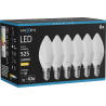 Mexen Nova 6x Ampoule LED E14, C37, 5W, Chaude - 3000K, 525 lm - L102-E14-0530-01x06